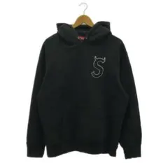 SUPREME ブラック パーカー　ツノSロゴ