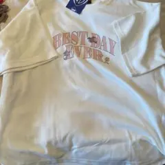 BEST DAY EVER 半袖Tシャツ M バニラホワイト