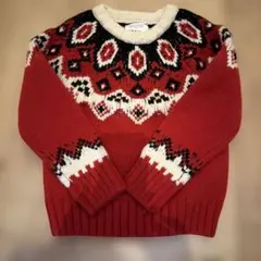 クリスマスセール。ZARA ノルディック柄セーター 8-9歳用