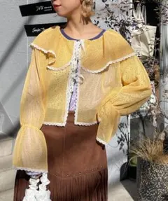 HELLO.SANFRANCISCO チャオパニ メッシュレースボレロブラウスのサムネイル