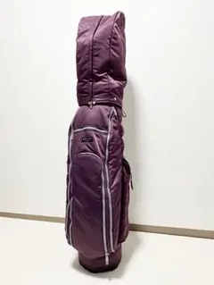 【トロ太郎様】１度使用 ONOFF キャディバッグ+ヘッドカバー3点 パープルのサムネイル