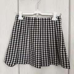 zara ギンガムチェック ミニプリーツスカート