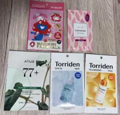 フェイスパック まとめ売り トリデン アヌア ルルルン ミャクミャク マイメロ