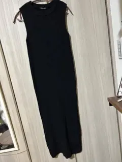 SUREVE ブラック ノースリーブ ロングワンピースMサイズ