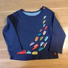 ジュールズ車刺繍　マルチカラーネイビー　長袖　サイズ90（80-86）