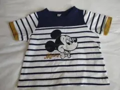 ミッキーマウス ストライプTシャツ
