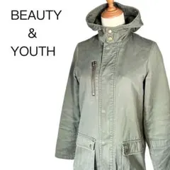 BEAUTY&YOUTH ビューティーアンドユース モッズコート カーキ【S】
