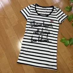 BLUE STRIVE ストライプTシャツ