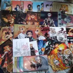 鬼滅の刃 煉獄杏寿郎 他 クリアファイル 全集中展 イラストカード 他