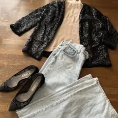『double standard clothing』スパンコールジャケット 黒のサムネイル