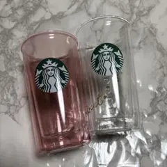 スターバックス バレンタイン2025 耐熱ダブルウォールグラス 2種セット