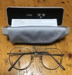 JINS シルバーメタルラウンドメガネ