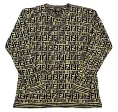 極美品♪上品♪FENDIフェンディ ズッカ柄 薄手セーター