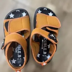テ*コ様 DOUBLE.B オレンジ サンダル 15.0cm