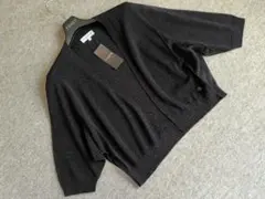 新品　マッキントッシュ　エアリーホールガーメントニットボレロ38　黒27500円