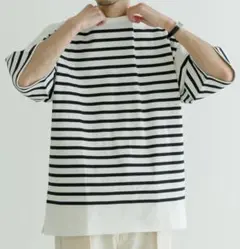 アーバンリサーチ　バスク天竺　チュニックカットソー　ホワイト　Tシャツ　新品 URBAN RESEARCH - アーバンリサーチ バスク天竺 チュニックカットソー