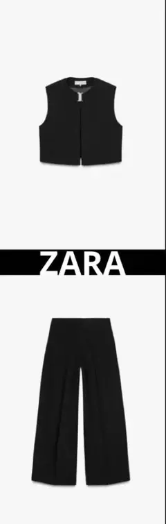 zaraメタル留めショートベスト&パンツ　XS