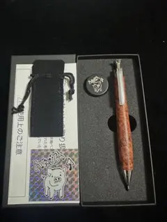 ③こぶた工房 シャープペンシル 極上花梨瘤 紅白 - メルカリ