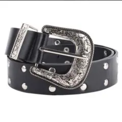 新品未使用　ウエスタンベルト y2k 古着 パンク グランジ アメカジ 黒