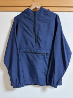90s L.L.Bean ナイロン アノラックパーカー ネイビーM