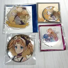 鏡音リン　16th アクリルキーホルダー　アクリルスタンド　缶バッジ　楽コレ