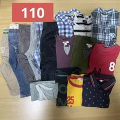 男の子 夏服110まとめ売り半袖シャツトップス　Tシャツ半ズボン短パンポロシャツのサムネイル
