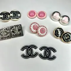 シャネル ピンバッチ セット　CHANEL ボタン set 07