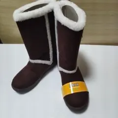 ダークブラウン暖か ロングブーツ Lサイズ
