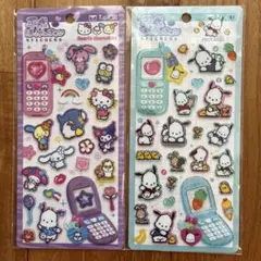 【正規品✨】平成はっぴーフォン　2枚セット（ポチャッコ、サンリオキャラクターズ）
