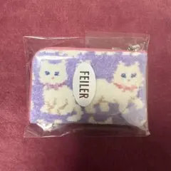 FEILER モフモフネコチャン L字ポーチ