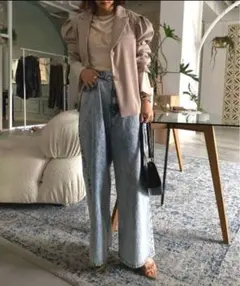 【極美品】 AMERI WIDE CHEMICAL DENIM ケミカルデニムのサムネイル