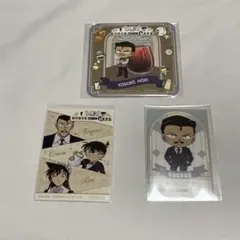 名探偵コナン コナンカフェ 2025 毛利小五郎 コースター ステッカー セット