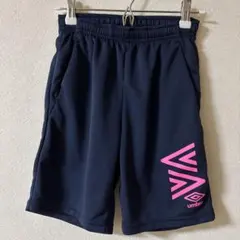umbro ネイビー 半ズボン ピンクロゴ