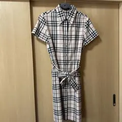 バーバリー　綿シャツワンピースxl