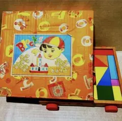 昭和レトロ  よいこのつみき  箱付き　積み木  知育玩具  お子様