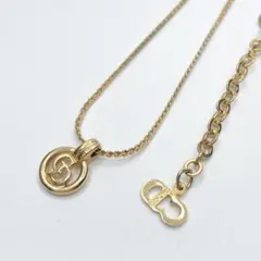 美品◎Christian Dior ネックレス CD ゴールド レディース