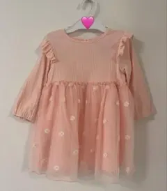 ベビードレス　ピンク　ワンピース　86cm