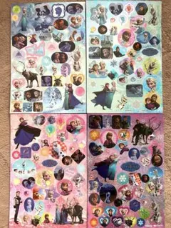 アナと雪の女王 ステッカー 4シートセット 未使用