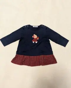 familiar ファミリア　ネイビー チュニック 80　女の子