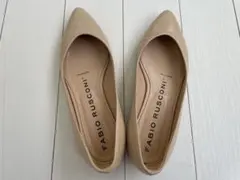FABIO RUSCONI ベージュ パンプス
