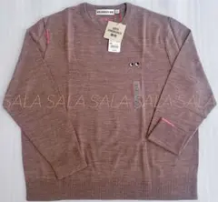 ユニクロ　アニヤハインドマーチ　メリノクルーネックセーター　３ＸＬ　ブラウン