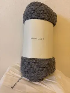 AND・DECO ニットラグ グレー