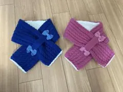 kp DECO★マフラー　ブルー　ピンク　２点