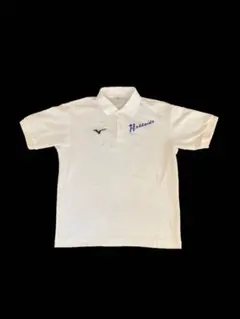 北海道代表 国体　MIZUNO ミズノ ポロシャツ ホワイト（中古品）のサムネイル