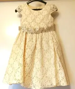 【美品】子供 110サイズ　ドレス アイボリー 　キャサリンコテージ