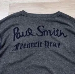 Paul Smith LONDON コットンニット Vネック 刺繍ロゴ