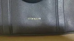 COACH ダークブルー ビジネスバッグ