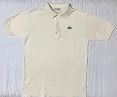 Lacoste 半袖ポロシャツ クリーム色