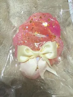 キラキラ桃のアイス