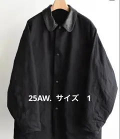 25AW SIZE1　COMOLI デニムレザーワークジャケット